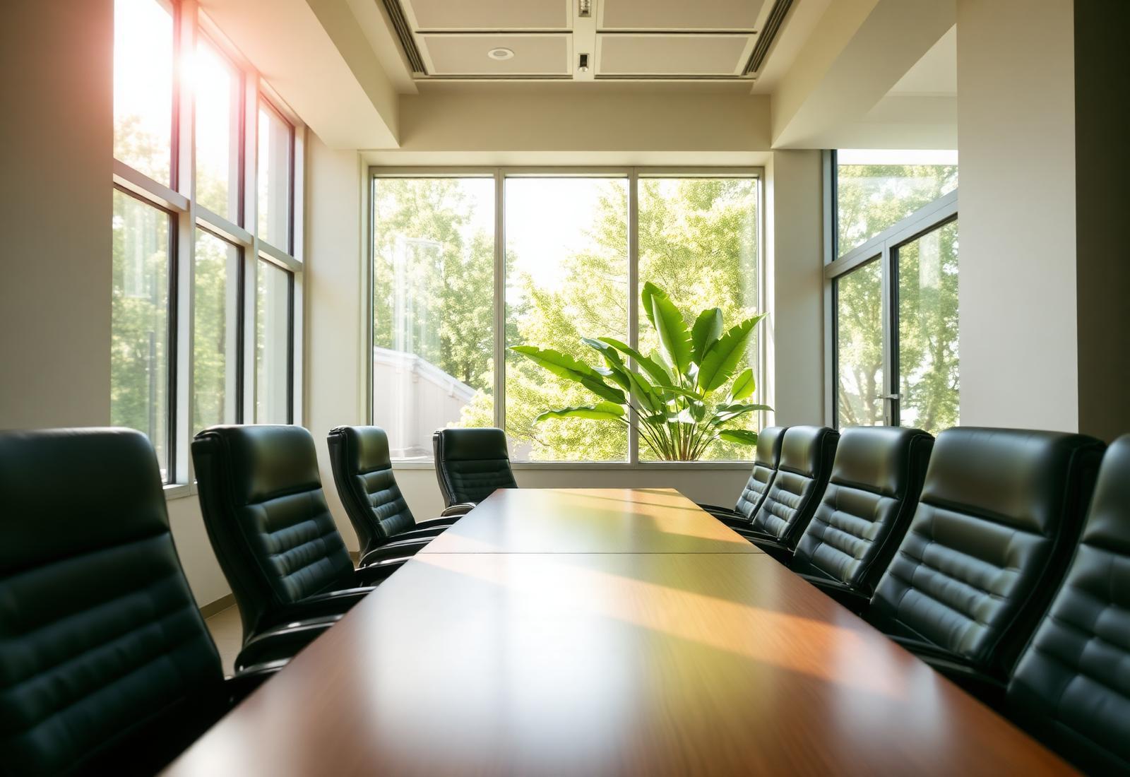 Modern law firm conference room